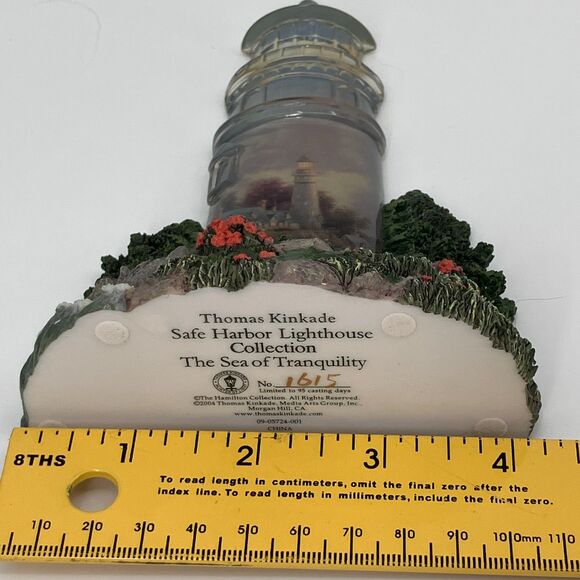 VTG 2004 Thomas Kinkade Safe Harbor Lighthouse The Sea of Tranquility No. 1615 - Picture 8 of 8